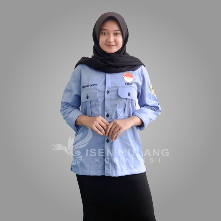 Seragam kerja warna biru